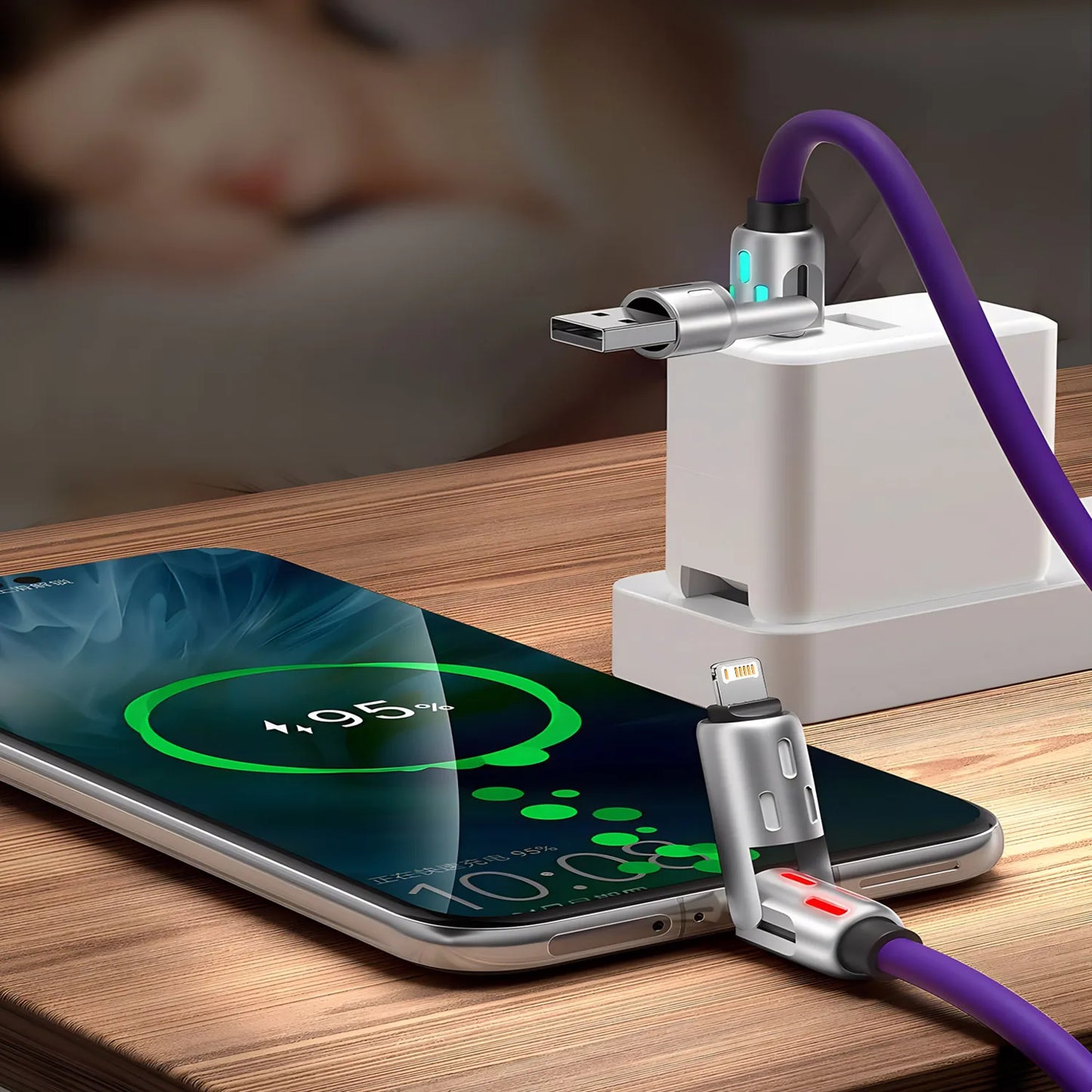 Câble USB-C 4 en 1 – Charge Rapide 240 W et Connectivité Universelle